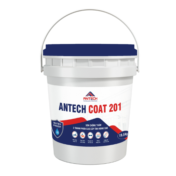 Antech Coat 201 - Chất phủ chống thấm gốc xi măng polyme cao cấp