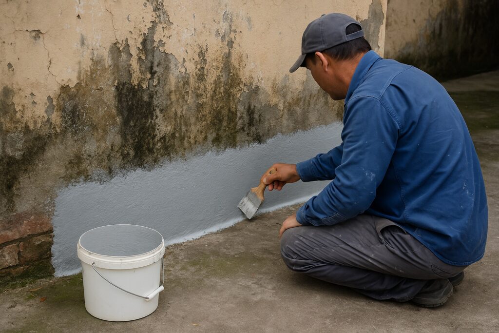 Vật liệu chống thấm ngược xử lý tường bị thấm